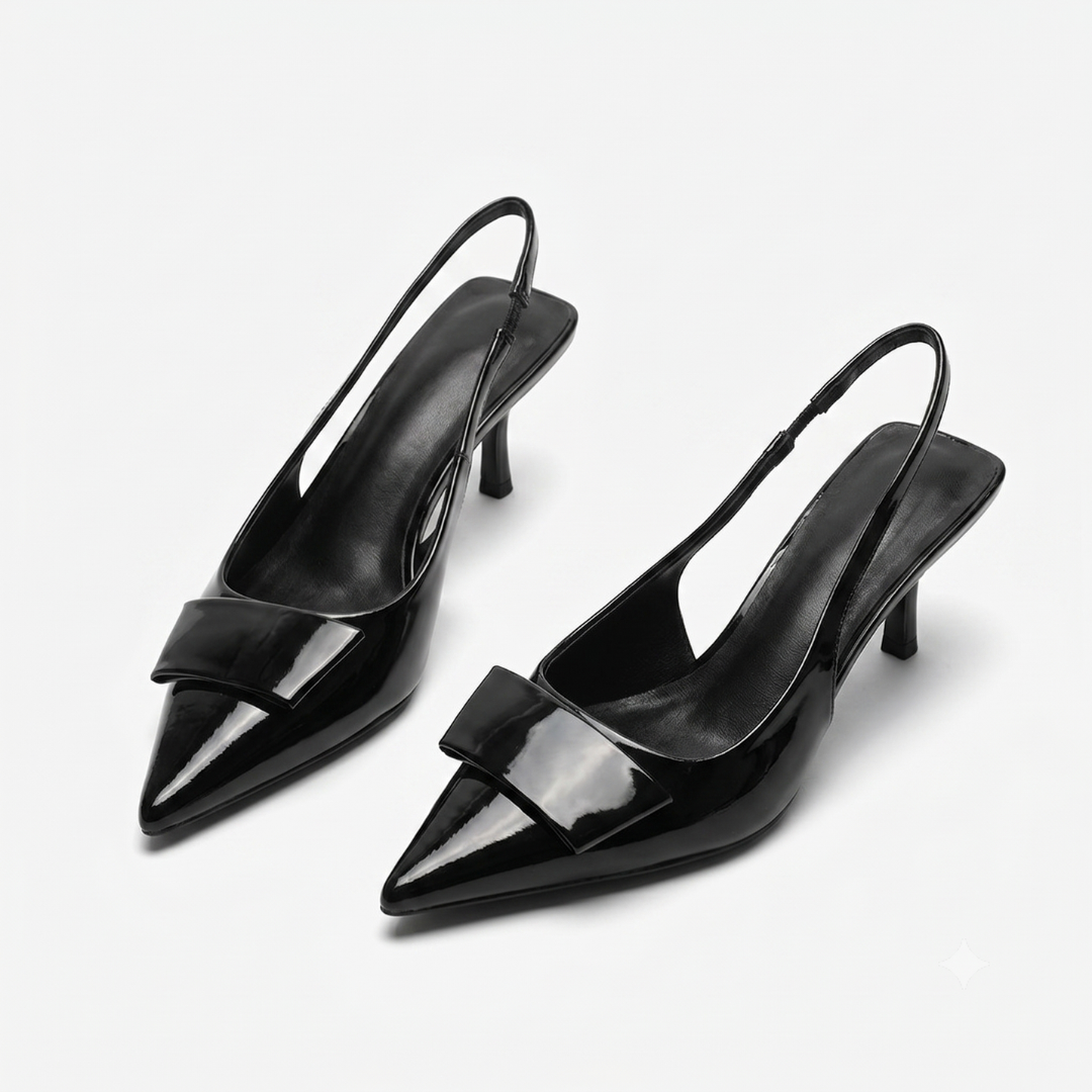 Hannah | Tacones slingback para oficina con tacón kitten