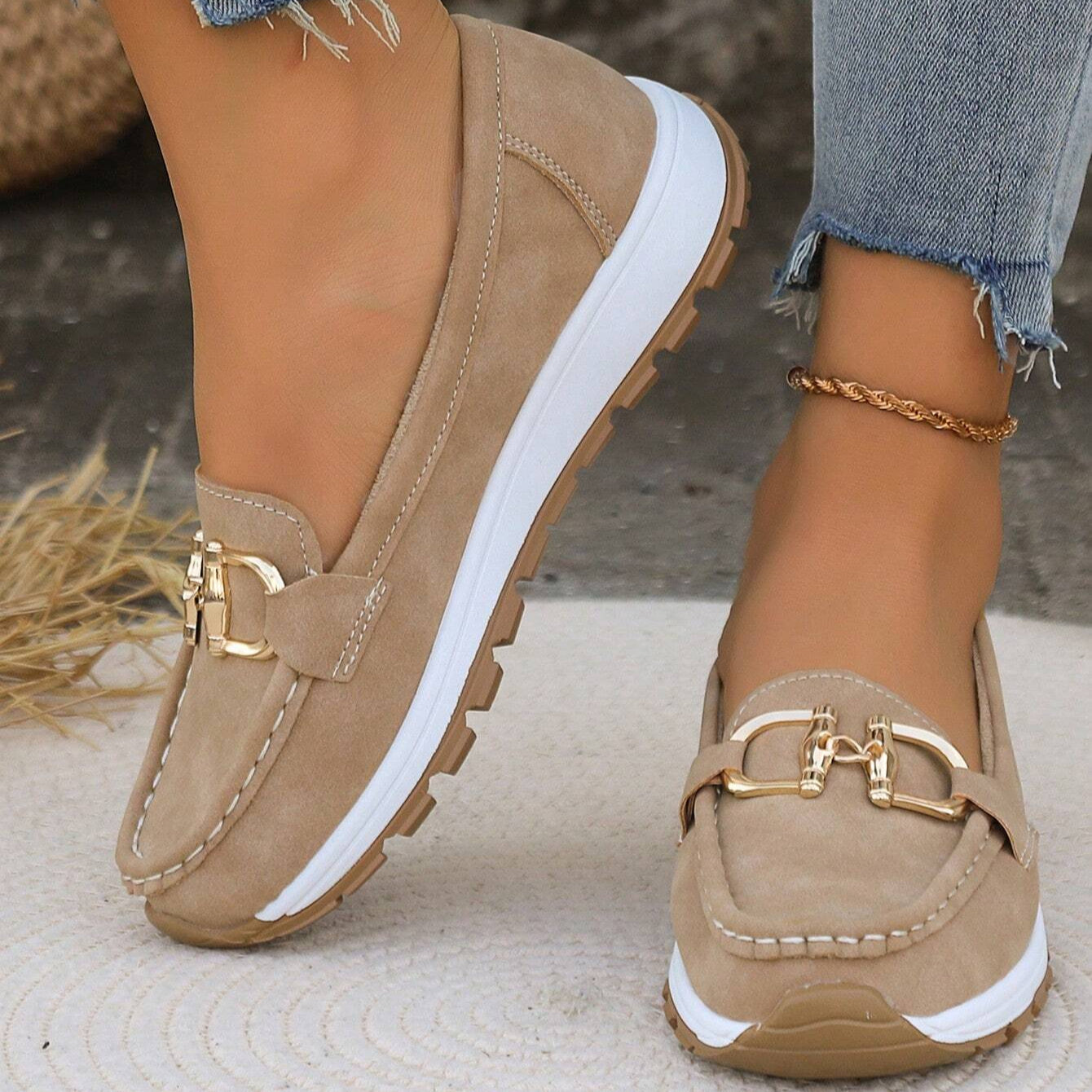Elly - Mocasines con hebilla chic