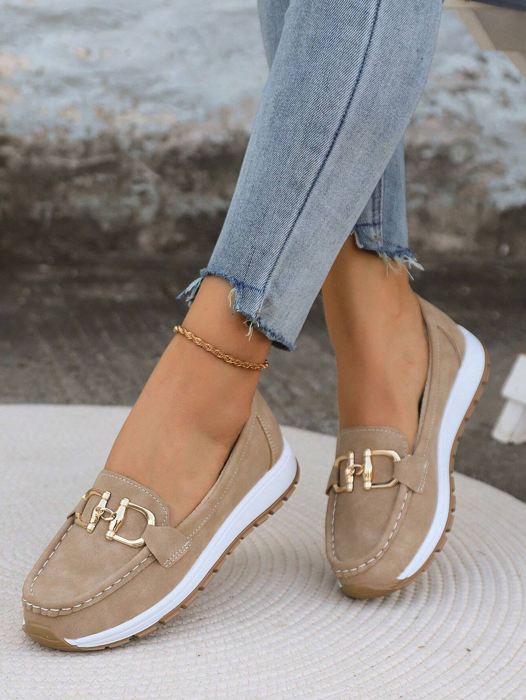 Elly - Mocasines con hebilla chic