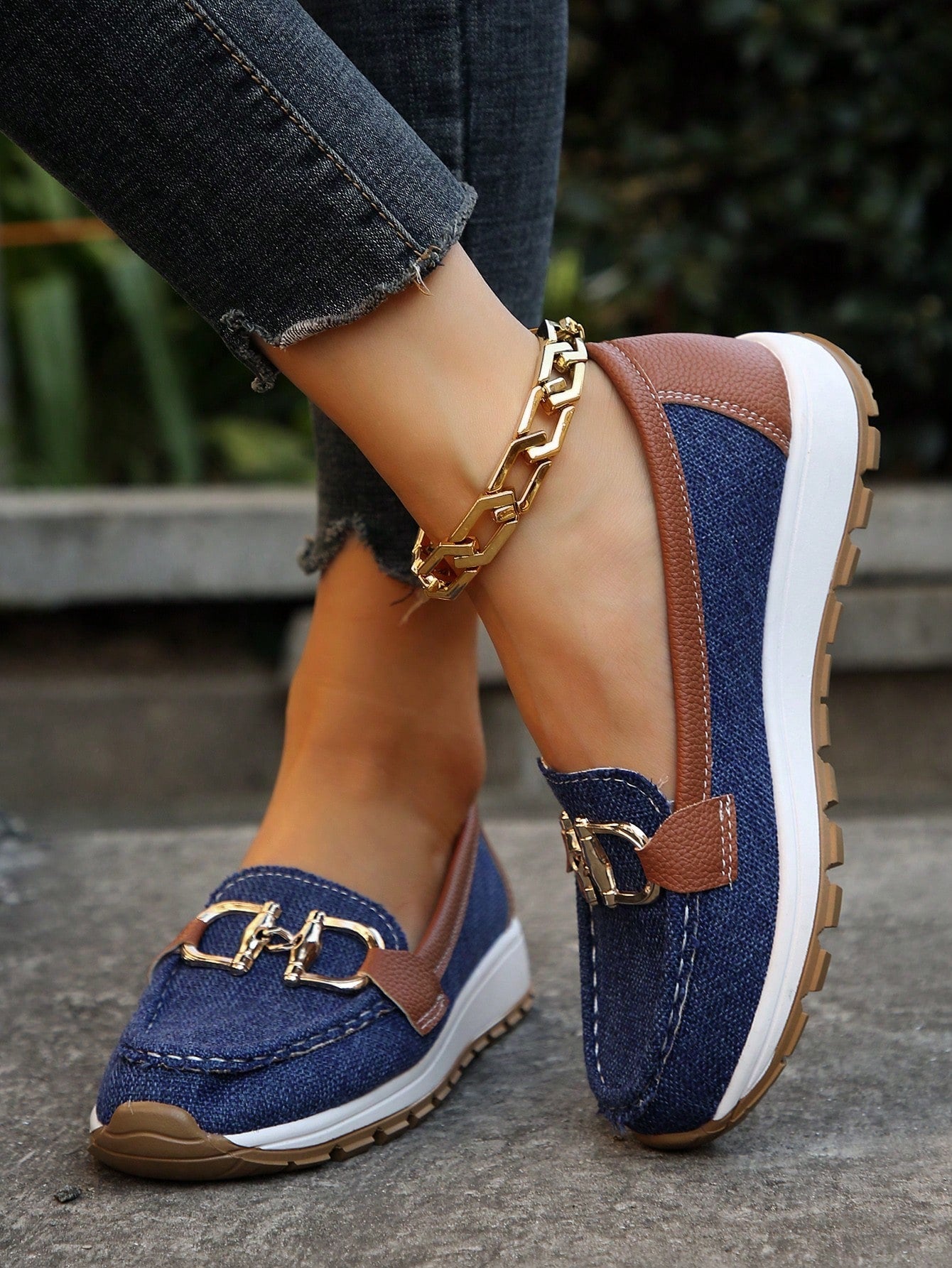 Elly - Mocasines con hebilla chic