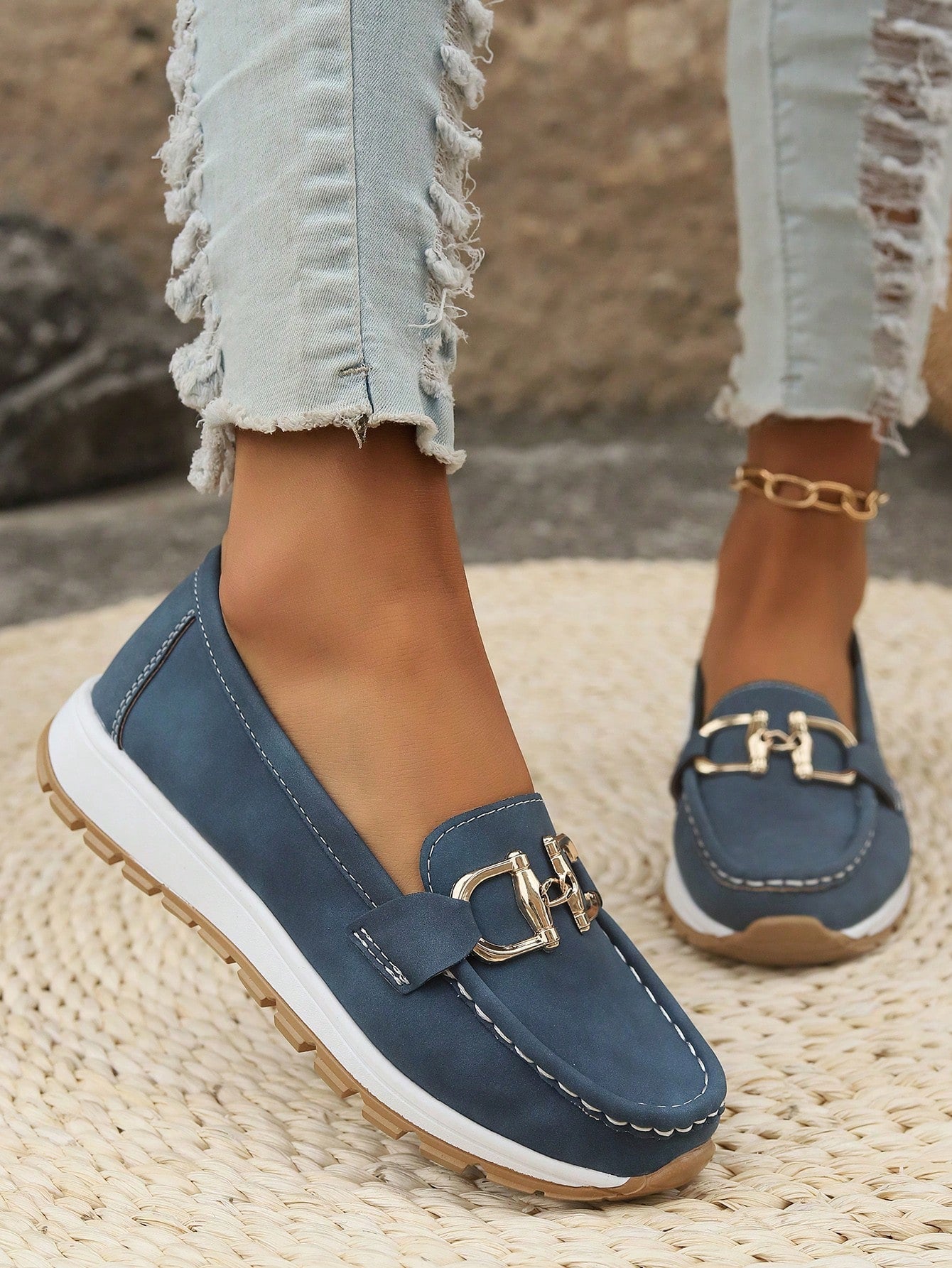Elly - Mocasines con hebilla chic