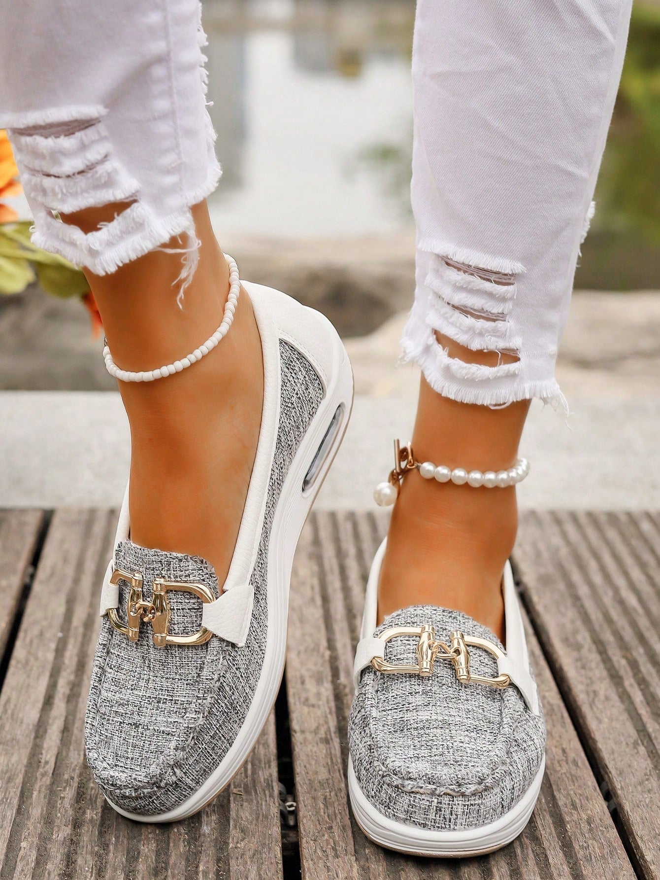 Elly - Mocasines con hebilla chic