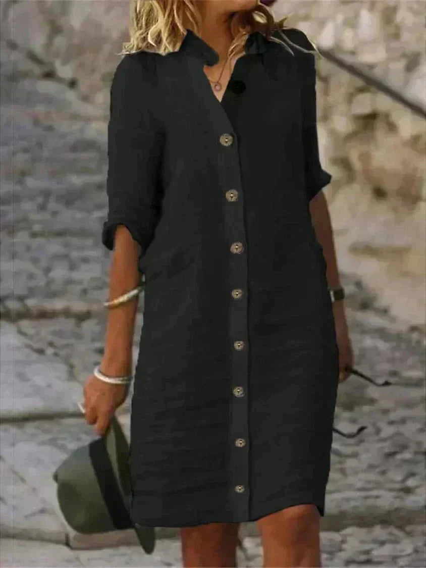 Avera | Vestido camisero cómodo y aireado