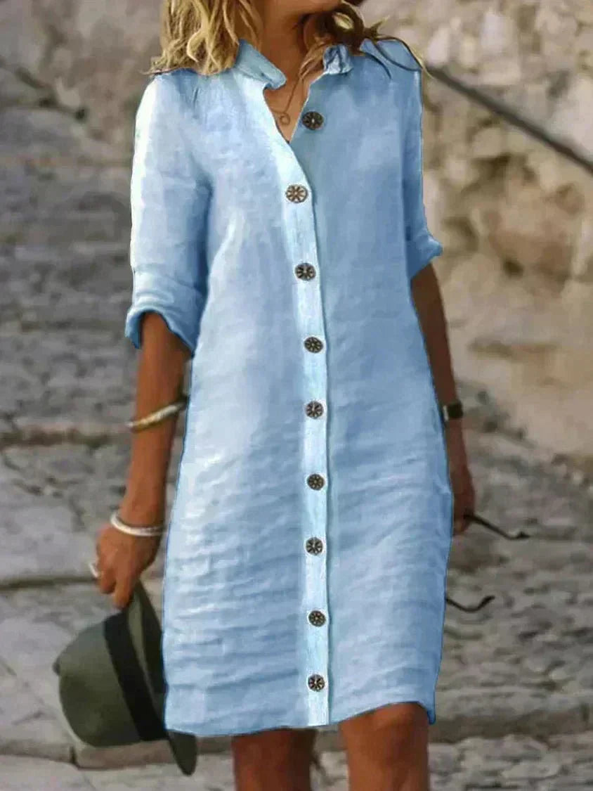 Avera | Vestido camisero cómodo y aireado