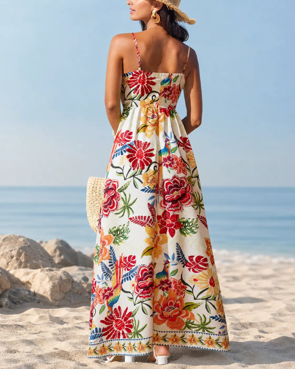 Marbella | Vestido Maxi Floral Tropical