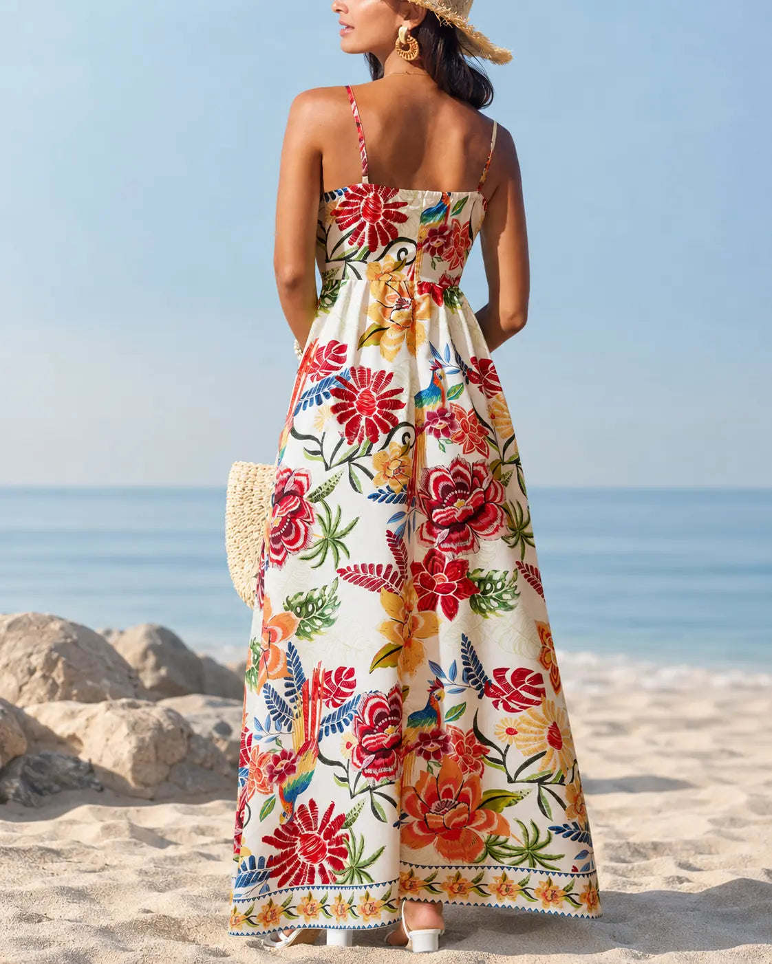 Marbella | Vestido Maxi Floral Tropical