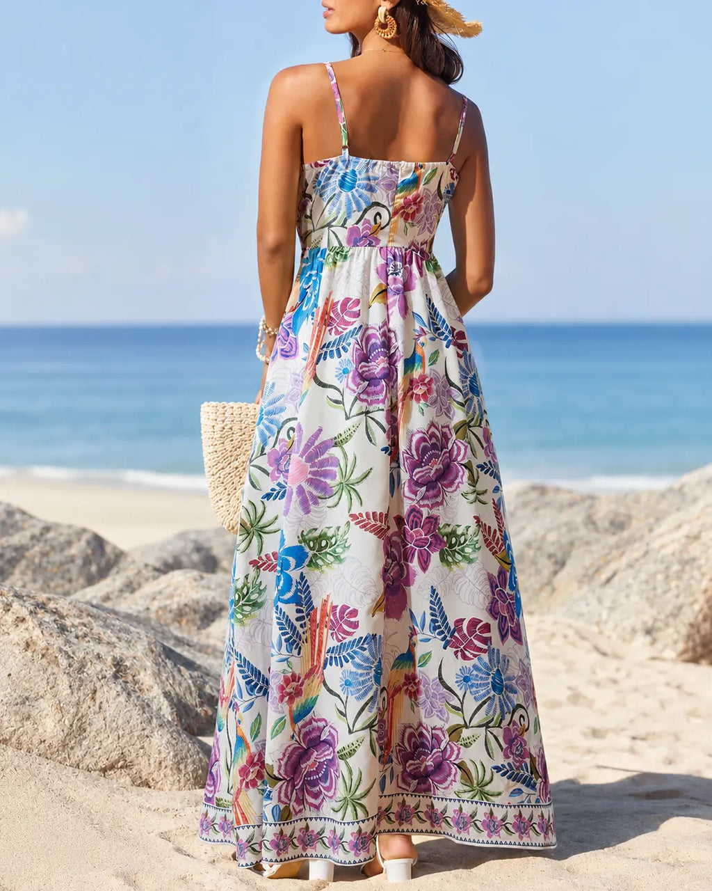 Marbella | Vestido Maxi Floral Tropical