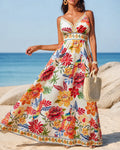 Marbella | Vestido Maxi Floral Tropical