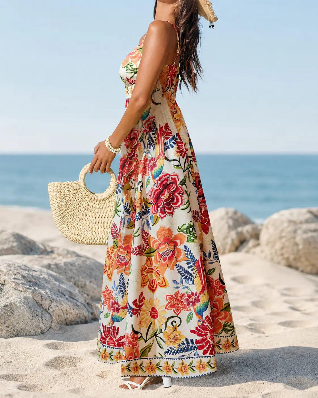 Marbella | Vestido Maxi Floral Tropical