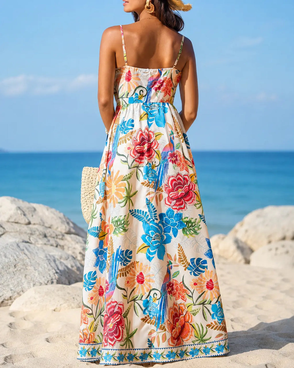Marbella | Vestido Maxi Floral Tropical