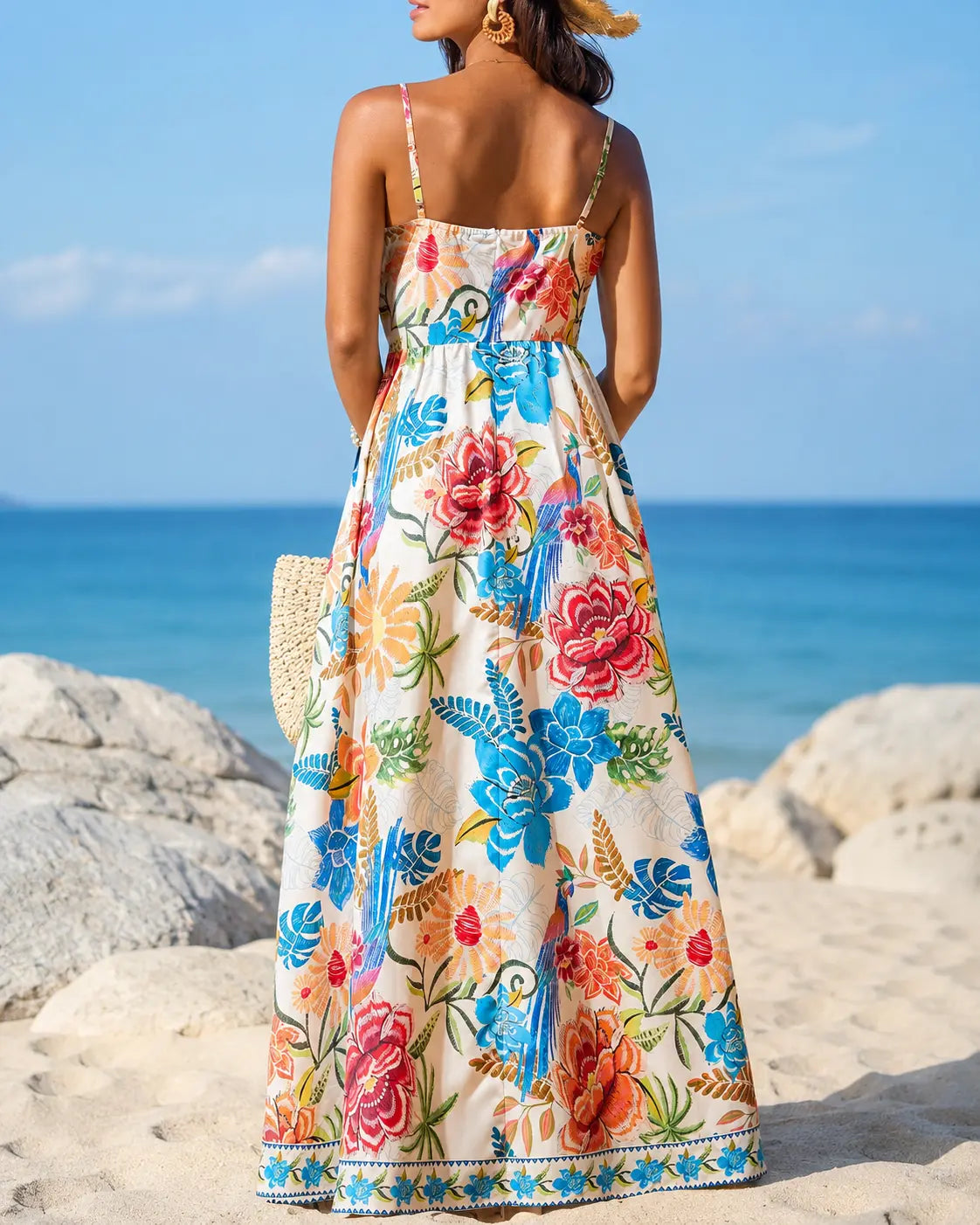 Marbella | Vestido Maxi Floral Tropical