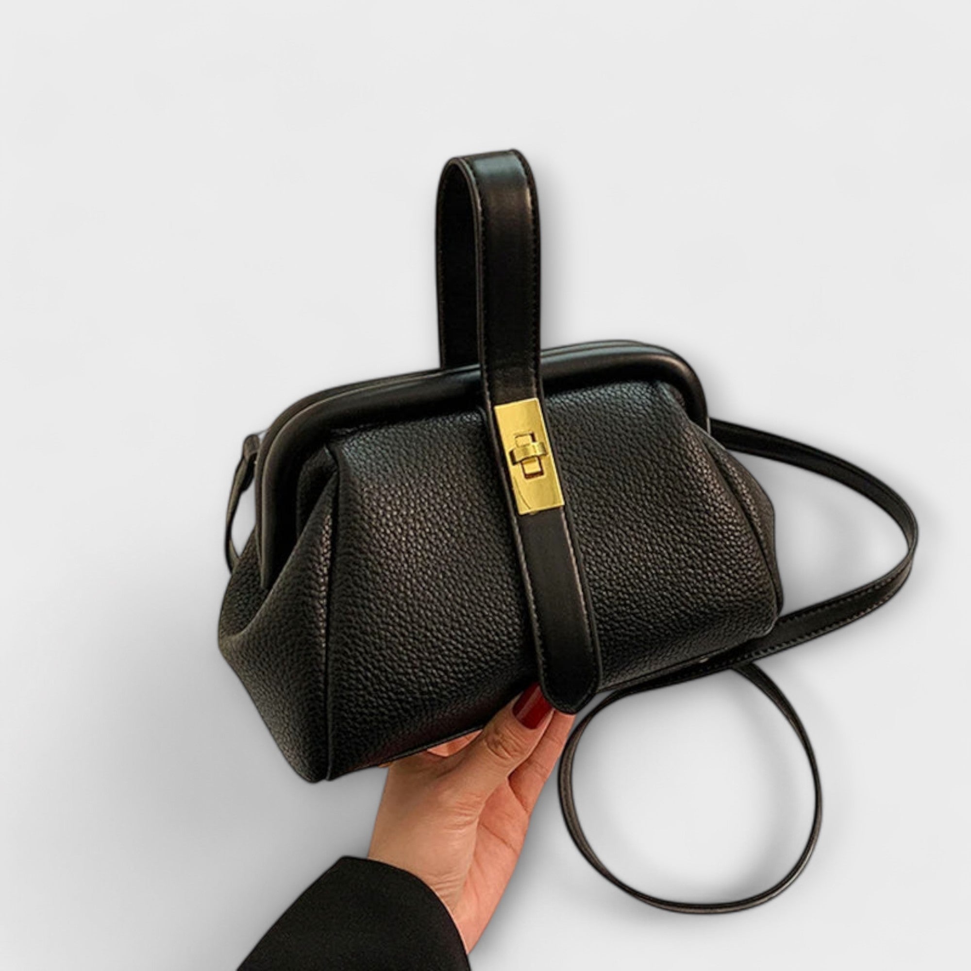 Hadleigh | Bolso cruzado mini para mujer con asa superior y broche giratorio