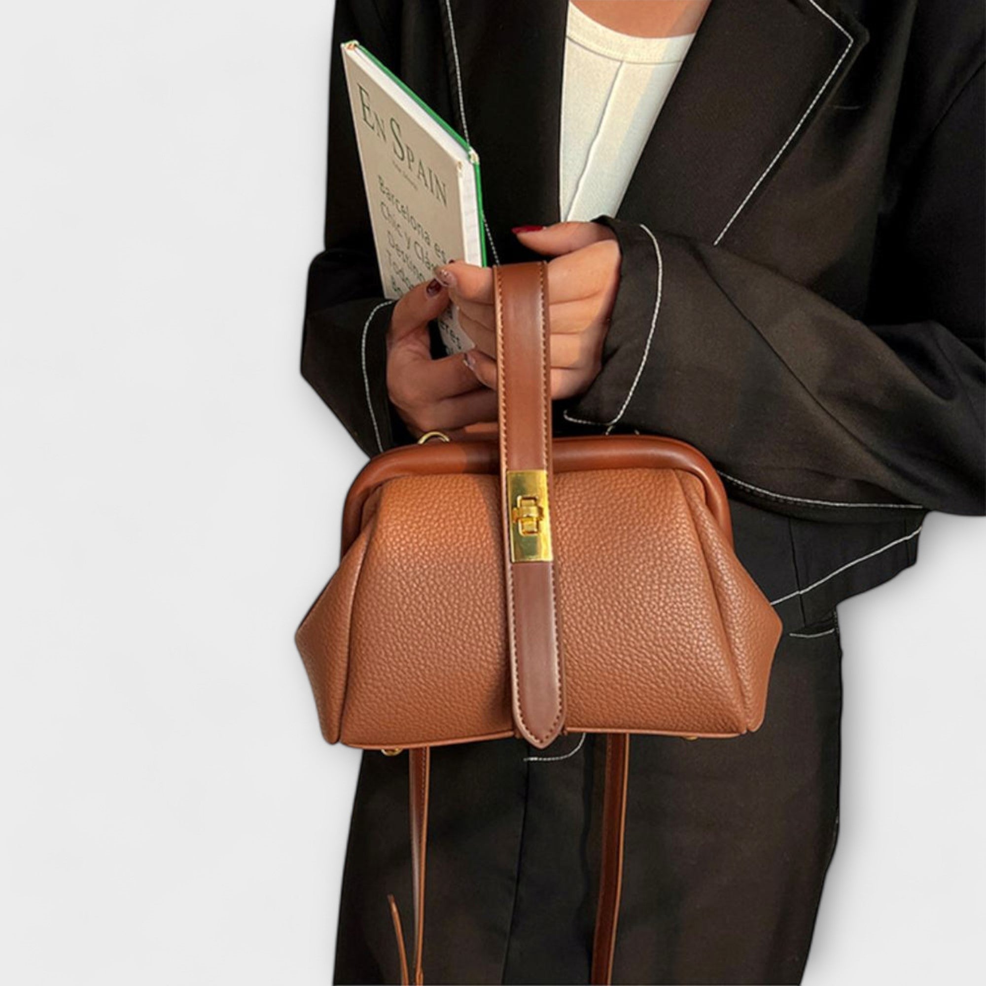 Hadleigh | Bolso cruzado mini para mujer con asa superior y broche giratorio