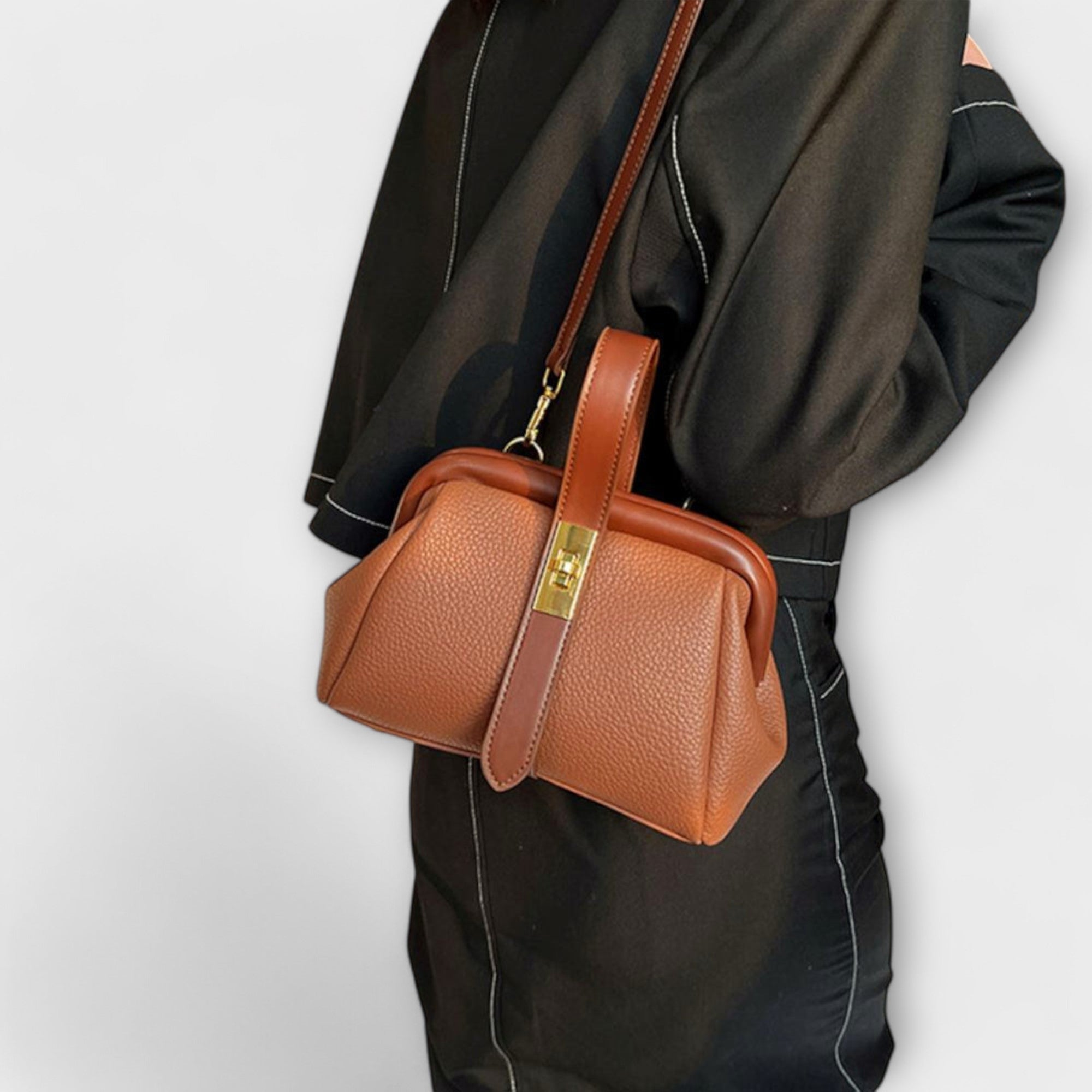 Hadleigh | Bolso cruzado mini para mujer con asa superior y broche giratorio
