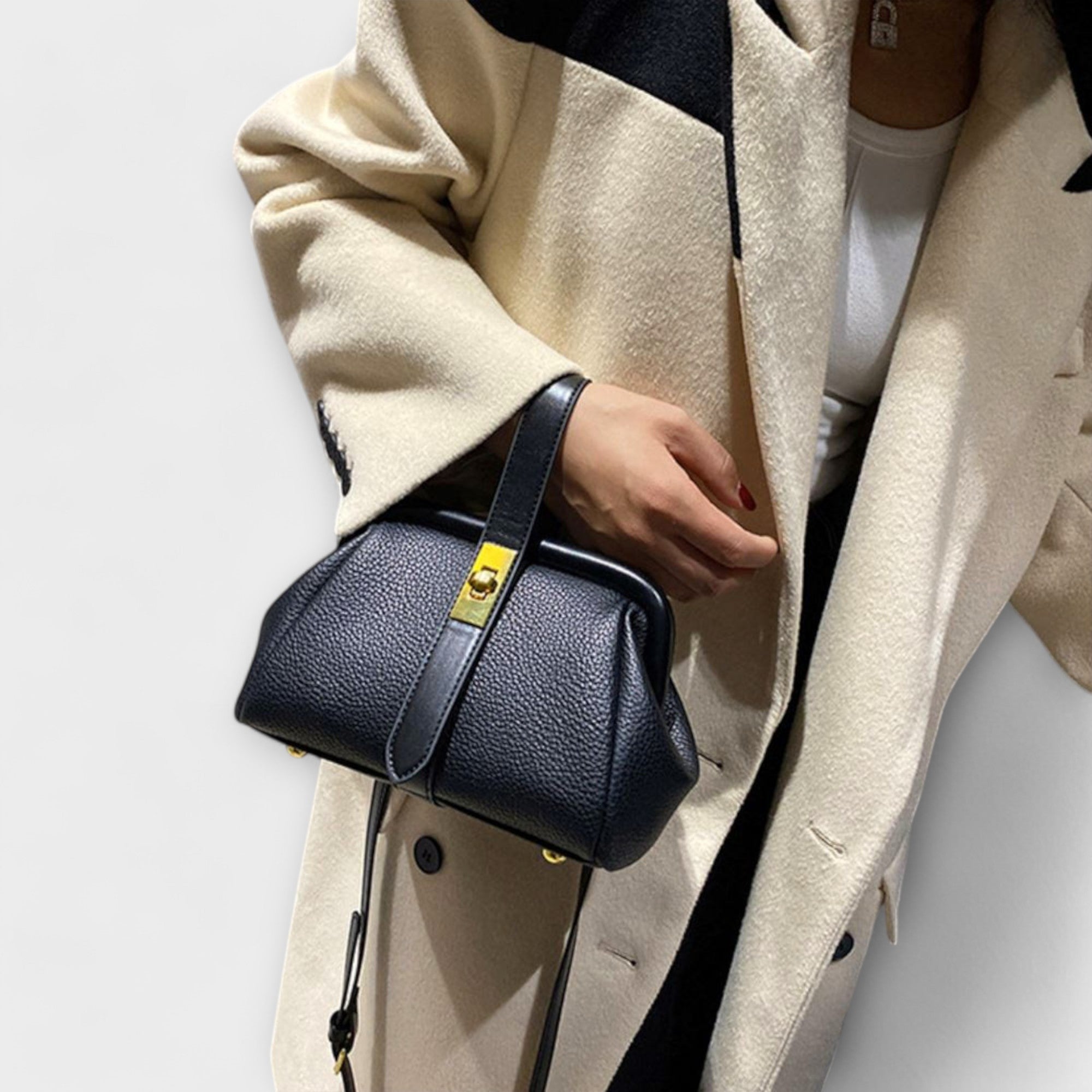 Hadleigh | Bolso cruzado mini para mujer con asa superior y broche giratorio