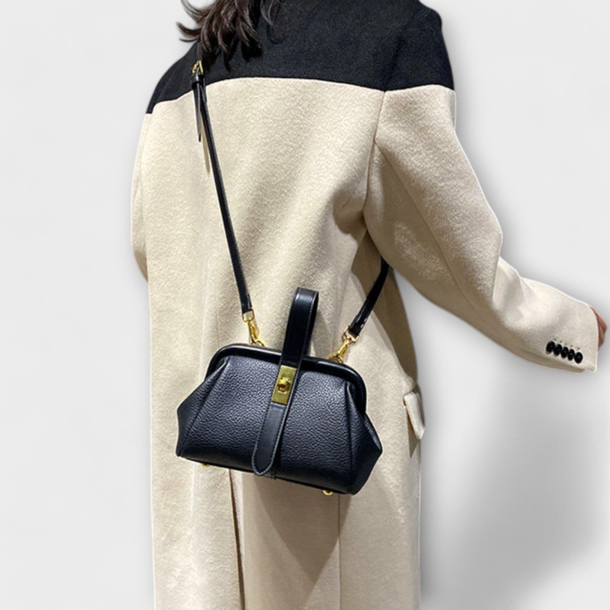 Hadleigh | Bolso cruzado mini para mujer con asa superior y broche giratorio