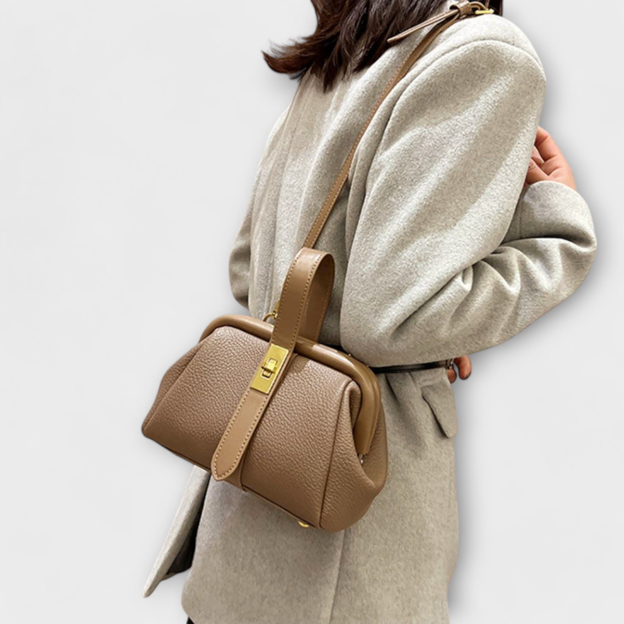 Hadleigh | Bolso cruzado mini para mujer con asa superior y broche giratorio